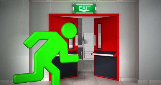 Commercial emergency exit lighting
